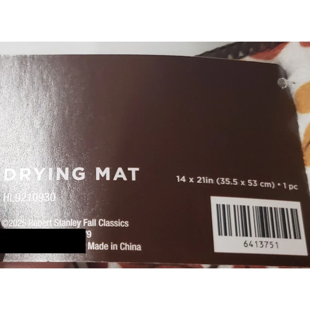 Printed Microfiber Reversible Drying Mat (14